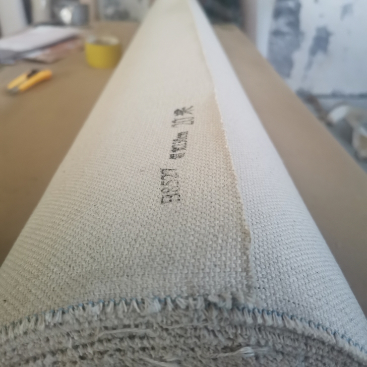 粗纹亚麻油画布幅宽2.3米超大幅宽定制油画布