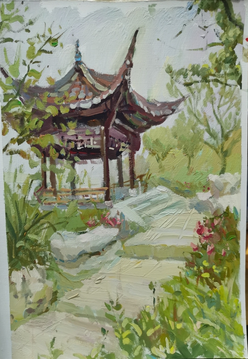 八开，写生作品 ，有原图