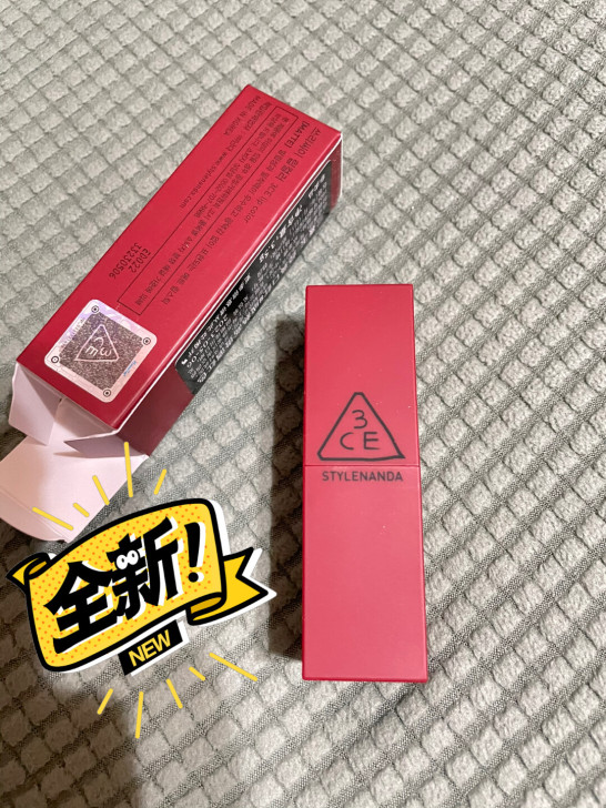 3ce口红215成熟高贵酒红色3.5g全新...