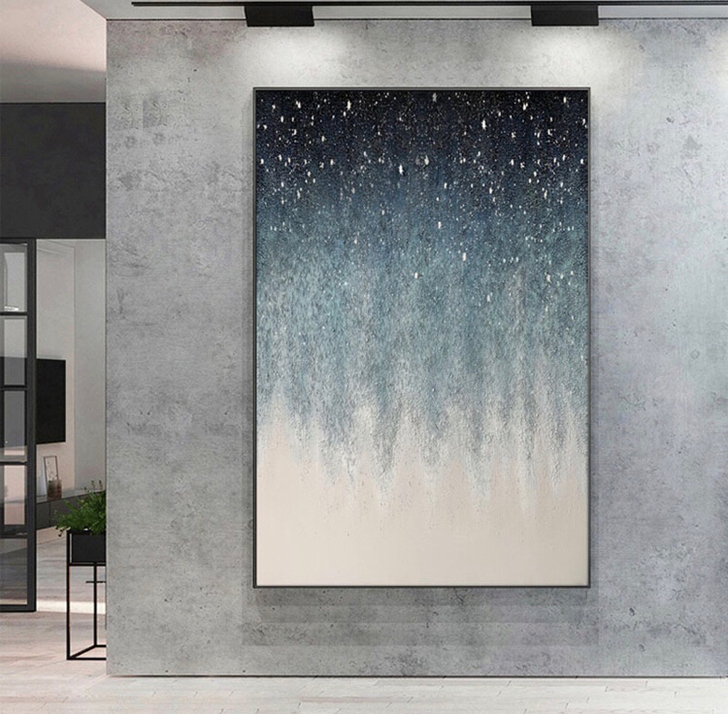 手绘抽象画走廊玄关油画 画芯材质：油画布 ...