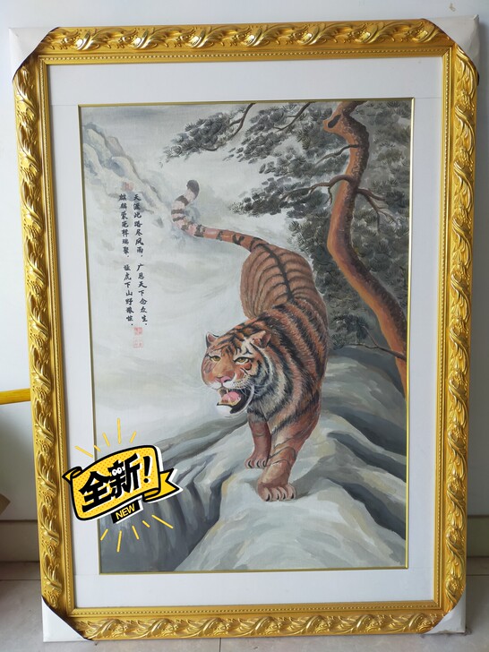 纯手工丙烯画，油画布，已装裱。尺寸80cm...