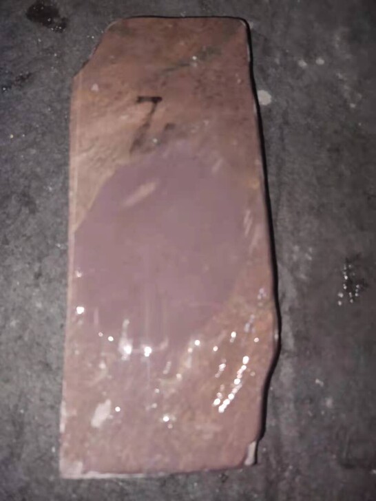端砚老料子麻子坑,可以做砚,可以做墨床石质...
