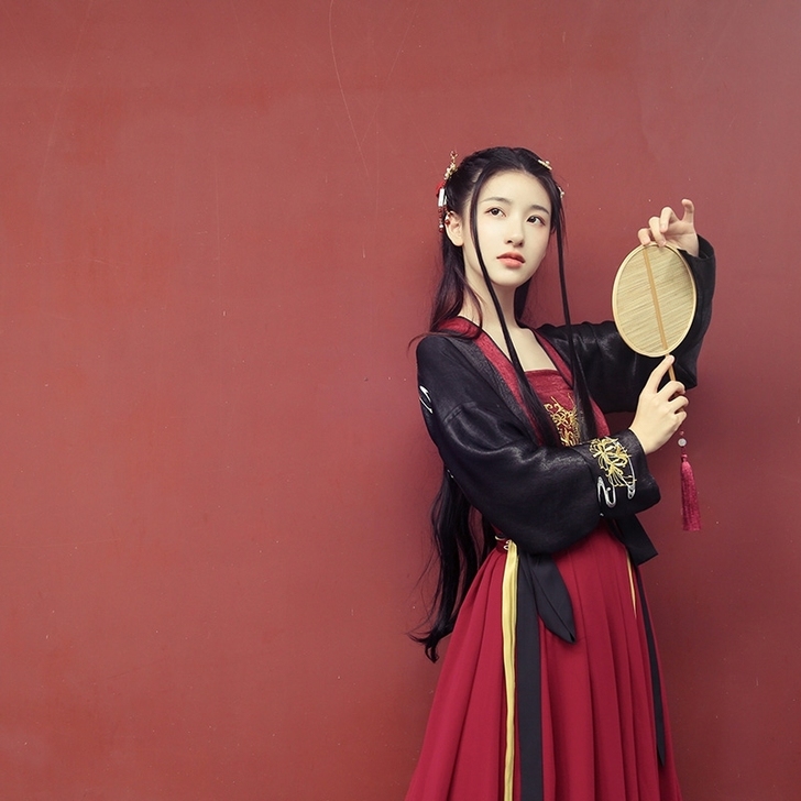 池夏 曼珠沙华浮苼汉服三件套 s码 穿一洗...