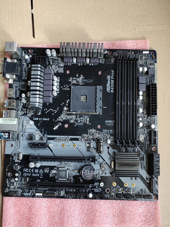 华擎原装拆机B450M   PRO4主板，...