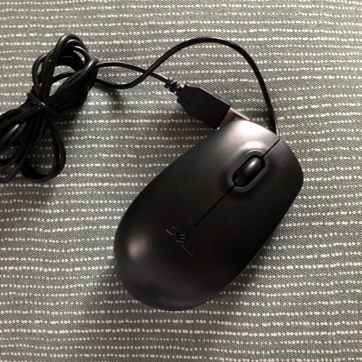 处理！戴尔有线非静音鼠标99新