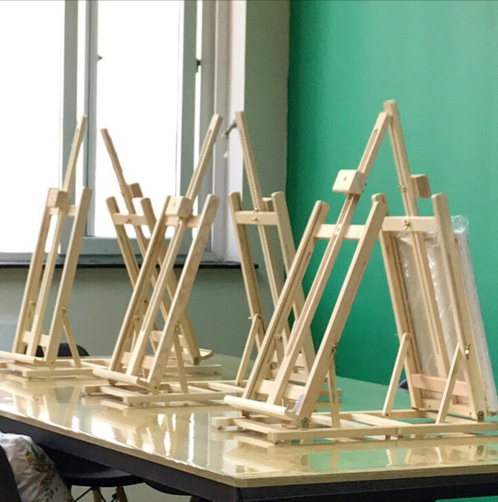 全新松木桌面台式画架，桌面展示架 美术素描...