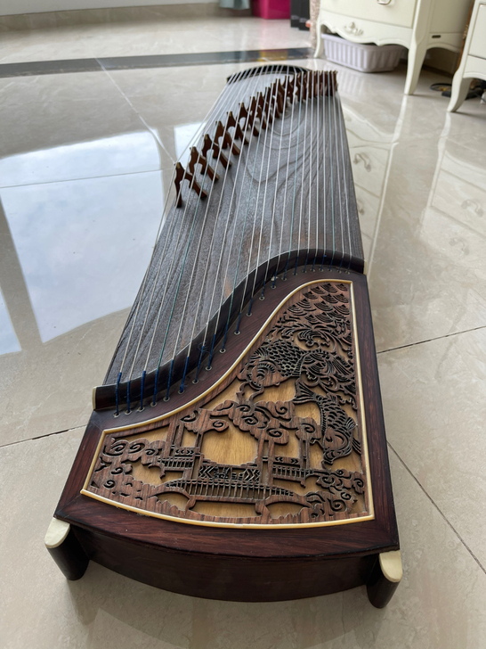 古筝 没弹多少次 闲置了 一直放着 需要校...