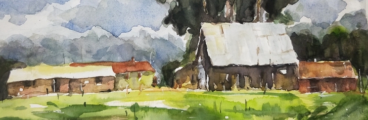 原创 水彩风景写生