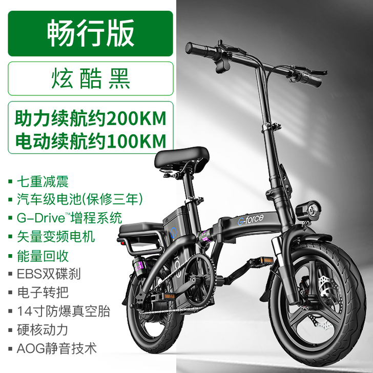 美国G-force 折叠电动自行车锂电池代...