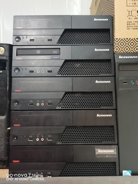 联想办公主机一套加19AOC显示器，不磨叽...