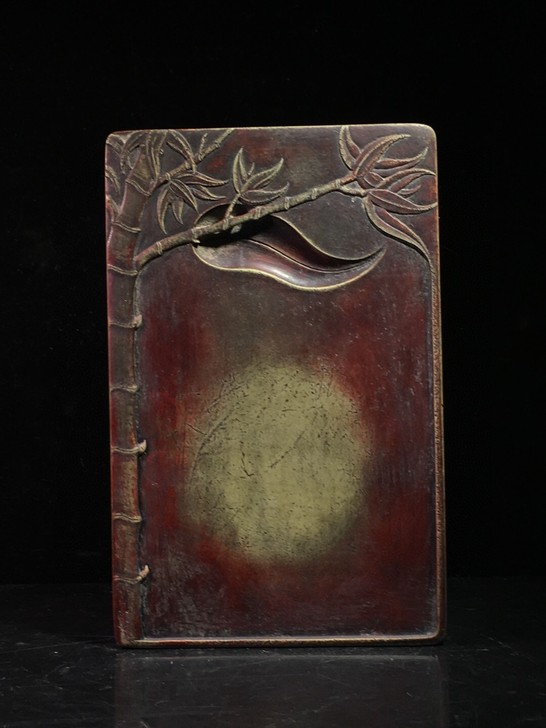 旧藏绿端石 节节高升 文房端砚，朱砚，石料...