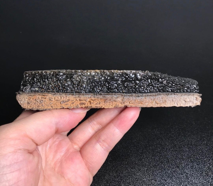 皱纹泥石镇纸文房石纹路泥石黑泥石戈壁石奇石...