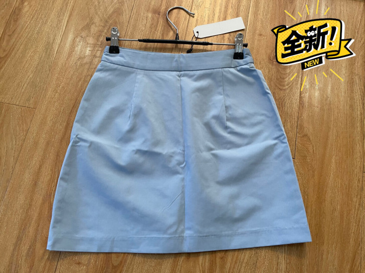 全新！韩版雾霾蓝短裙春夏款时尚