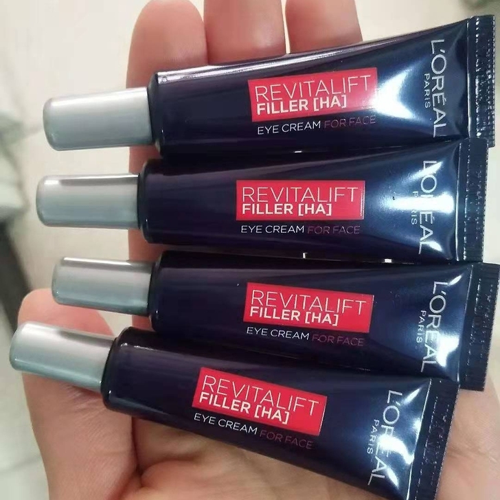 欧莱雅紫熨斗眼霜中样7.5mL玻尿酸去黑眼...