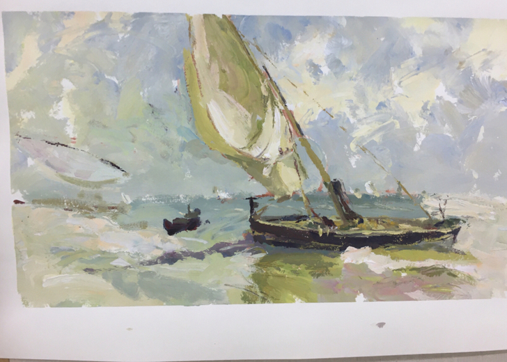 色彩 大师临摹 水粉作品