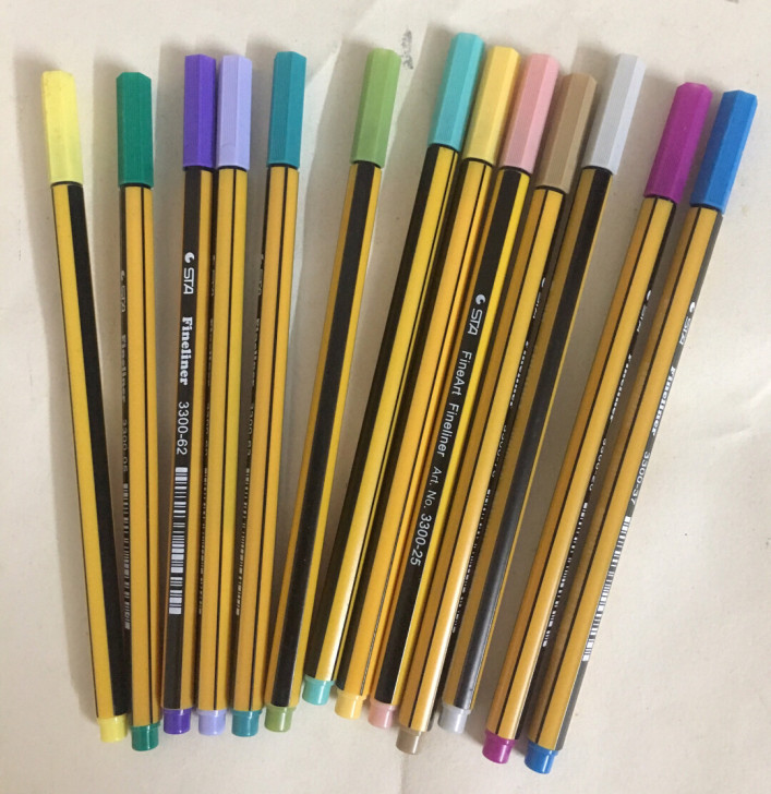 包邮全新斯塔针笔彩色13支(送橡皮)斯塔S...