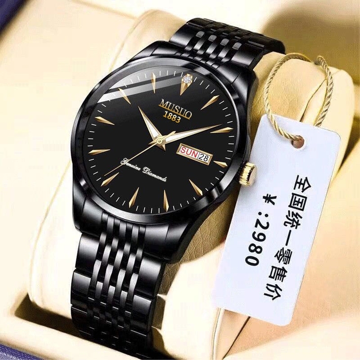 瑞士名牌全自动机械手表男防水夜光镂空陀飞轮...