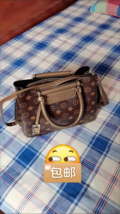 真软皮高级女士包包2021新款女士手提包简...