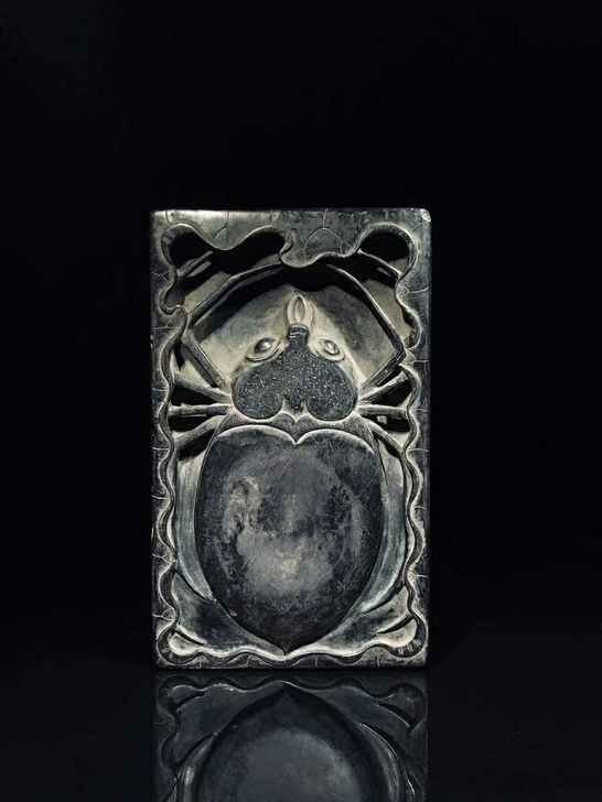 墨黑紫端，古朴正宗端砚