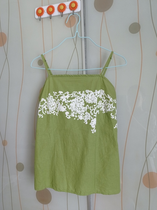 付邮送汉服汉元素手绘胶印吊带复古女装中国风...