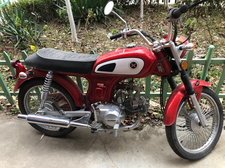 自用鑫源悠客50c 复古摩托 九成新 可小刀