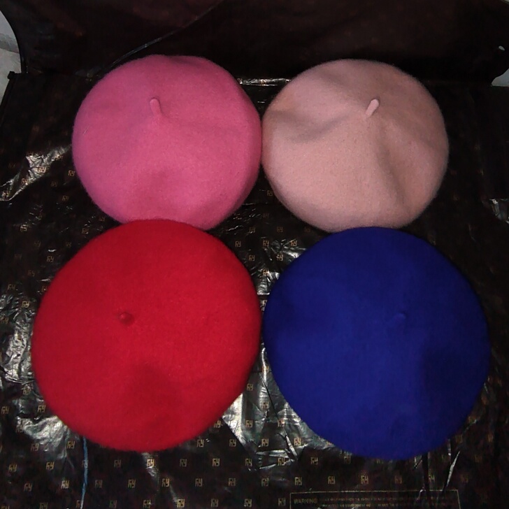 帽子黑色 贝雷帽