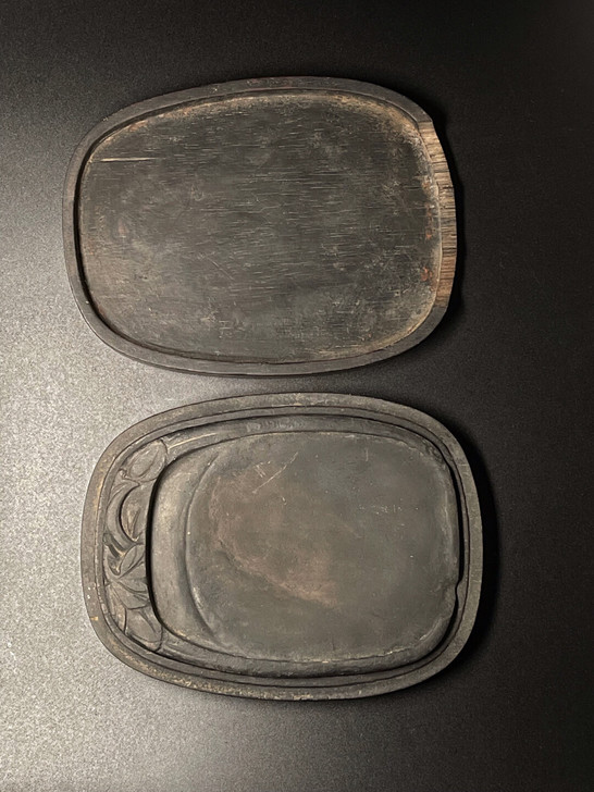 清代砚台，端砚，红木原配盖子，包老清代晚期...