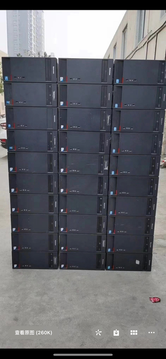 石家庄发货联想台式办公家用主机i3i5i7