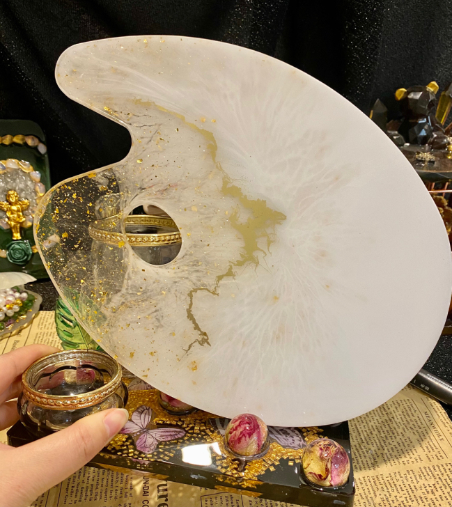 调色盘调色板滴胶调色盘美术用品全新定制 款...