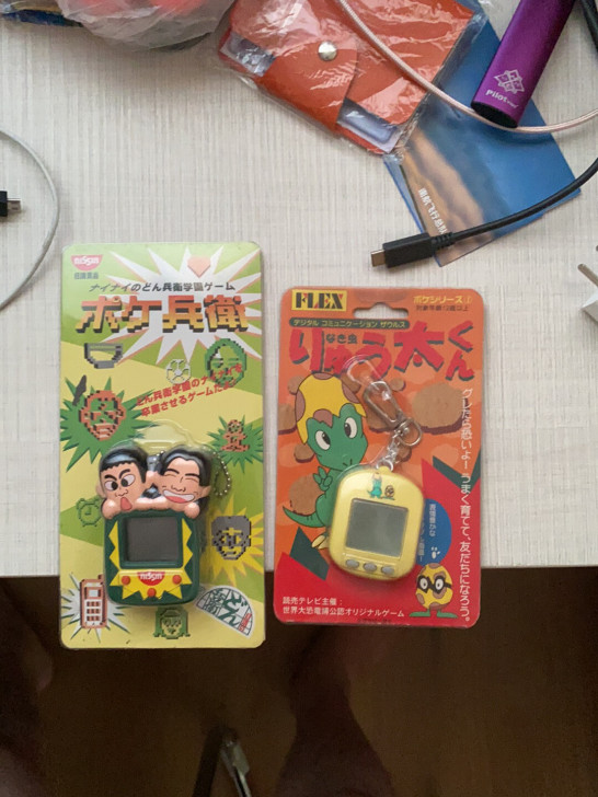 宠物游戏机男女孩电子回忆，日本东京秋叶原带...