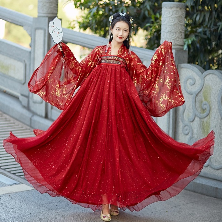 醉美人汉服女中国风超仙飘逸学生改良齐胸襦裙...