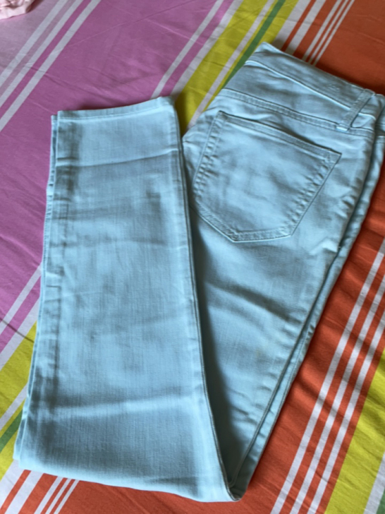 Gap水洗浅蓝牛仔裤男友裤