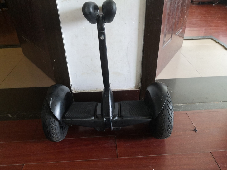 平衡车 平衡车，好像是小米九号平衡车，外公...