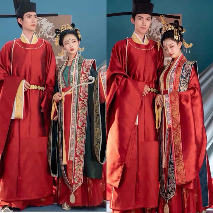 汉服婚服出租 重回汉唐子衿子佩大全套宋制婚...