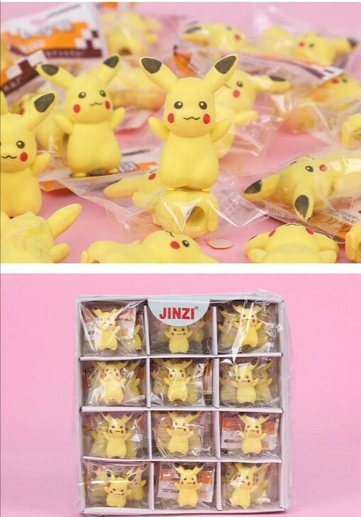 36个皮卡丘卡通橡皮擦可爱立体橡皮小学生学...