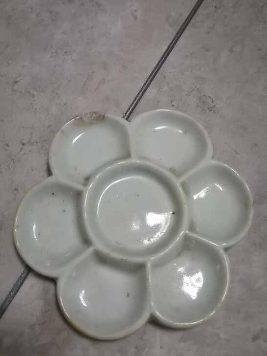 支钉烧调色盘～下乡收的，有磕有线，看好了再...