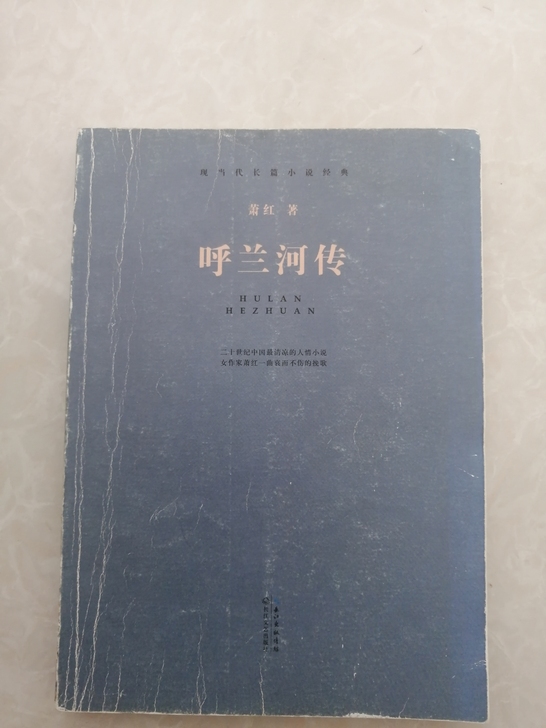 萧红的代表作《呼兰河传》，九成新，封皮有使...