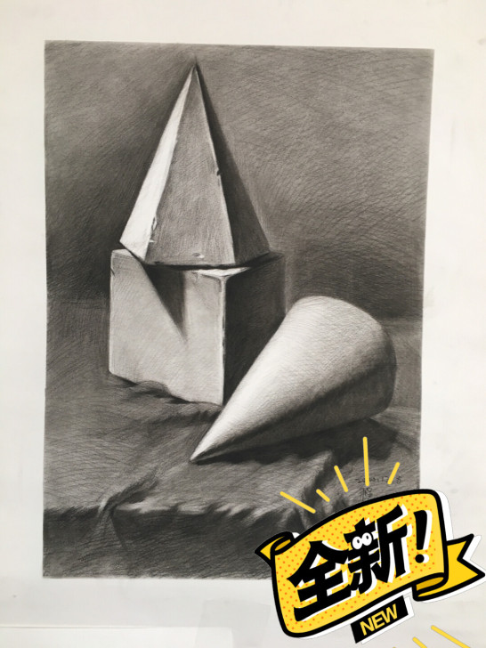 素描静物画，素描头像作品，素描石膏头像，素...