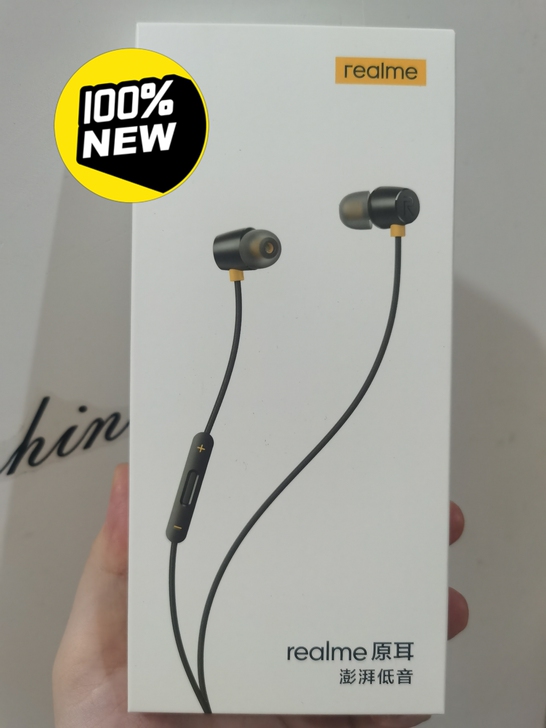 【官方正品】realme原耳耳机低音增强磁...