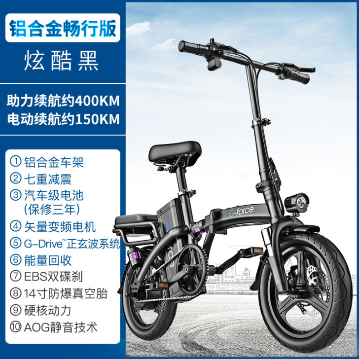 美国G-force 折叠电动自行车锂电池代...