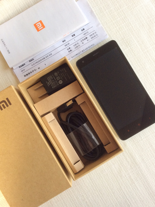 手机,全套红米手机双卡版深灰8GB