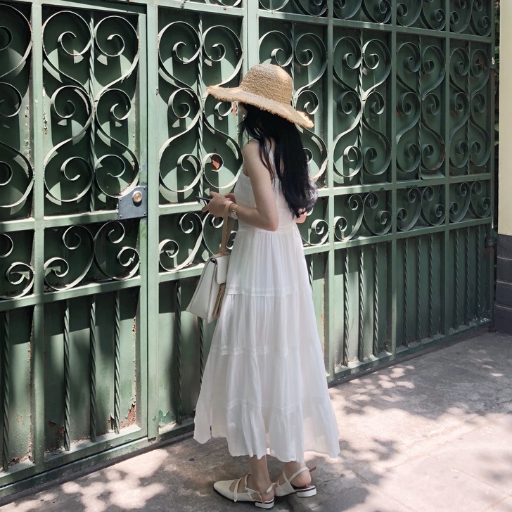 pphome18裙子文艺夏新款气质