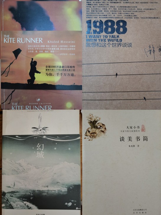 二手课外书4本 追风筝的人+1988我想和...