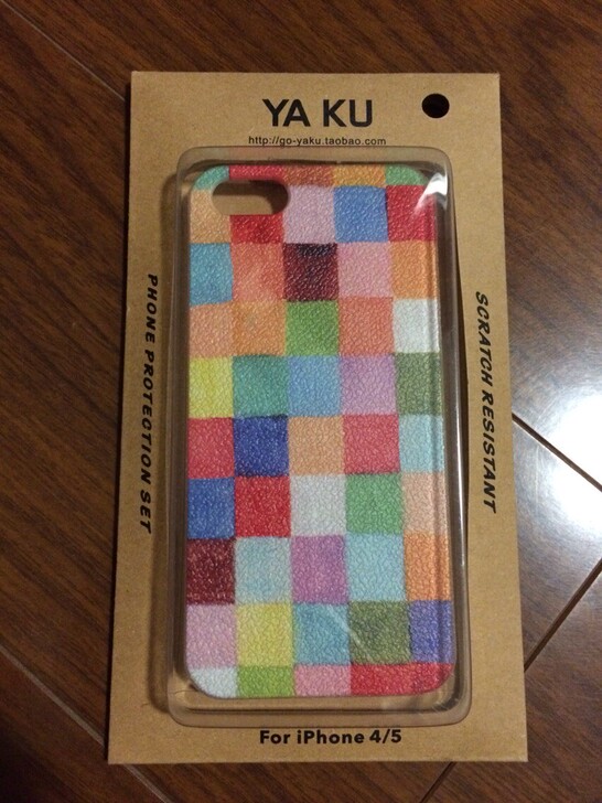 iphone5s 彩色方格彩绘浮雕保护壳,