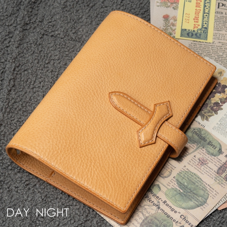 白夜手帐 A6活页手帐本 mbox植鞣革牛...