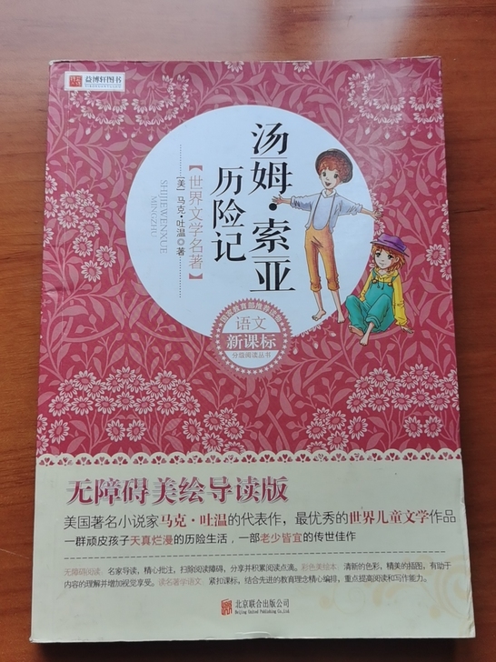 汤姆索亚历险记。8成新。