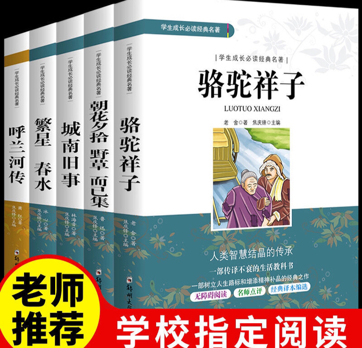 朝花夕拾城南旧事繁星春水呼兰河传骆驼祥子鲁...