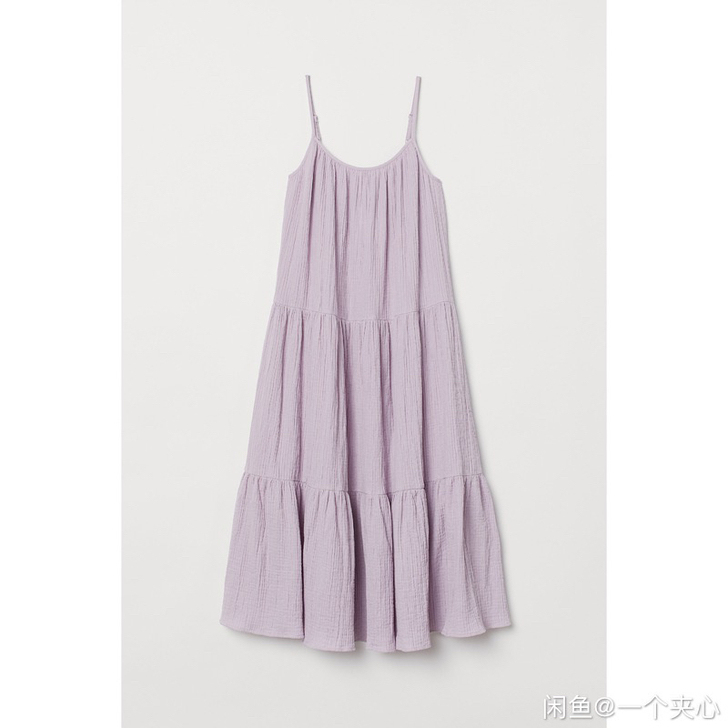HM 女装裙子2020夏装新款吊带裙中长款