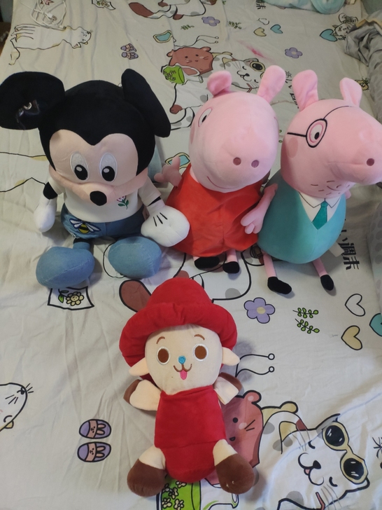 毛绒玩具  一大箱子小个的都端楼下了