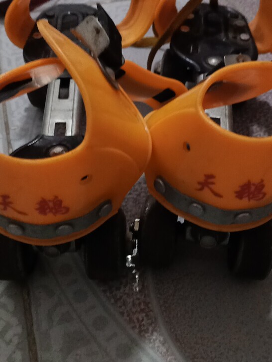 天鹅牌旱冰鞋九成新，60包邮。